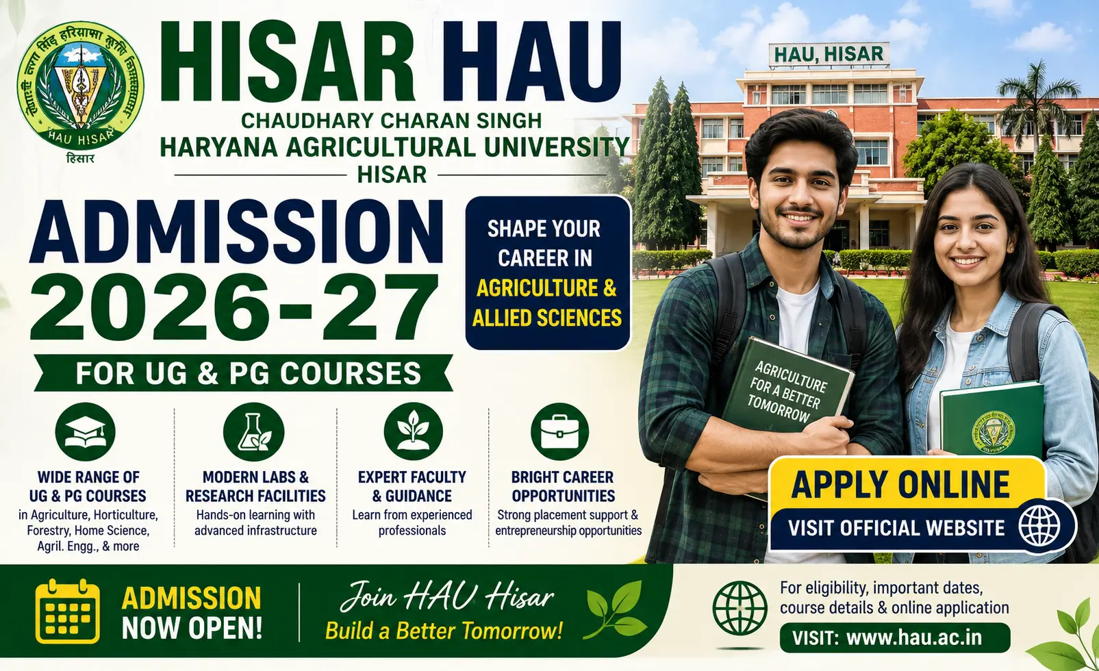 Hisar HAU Admission