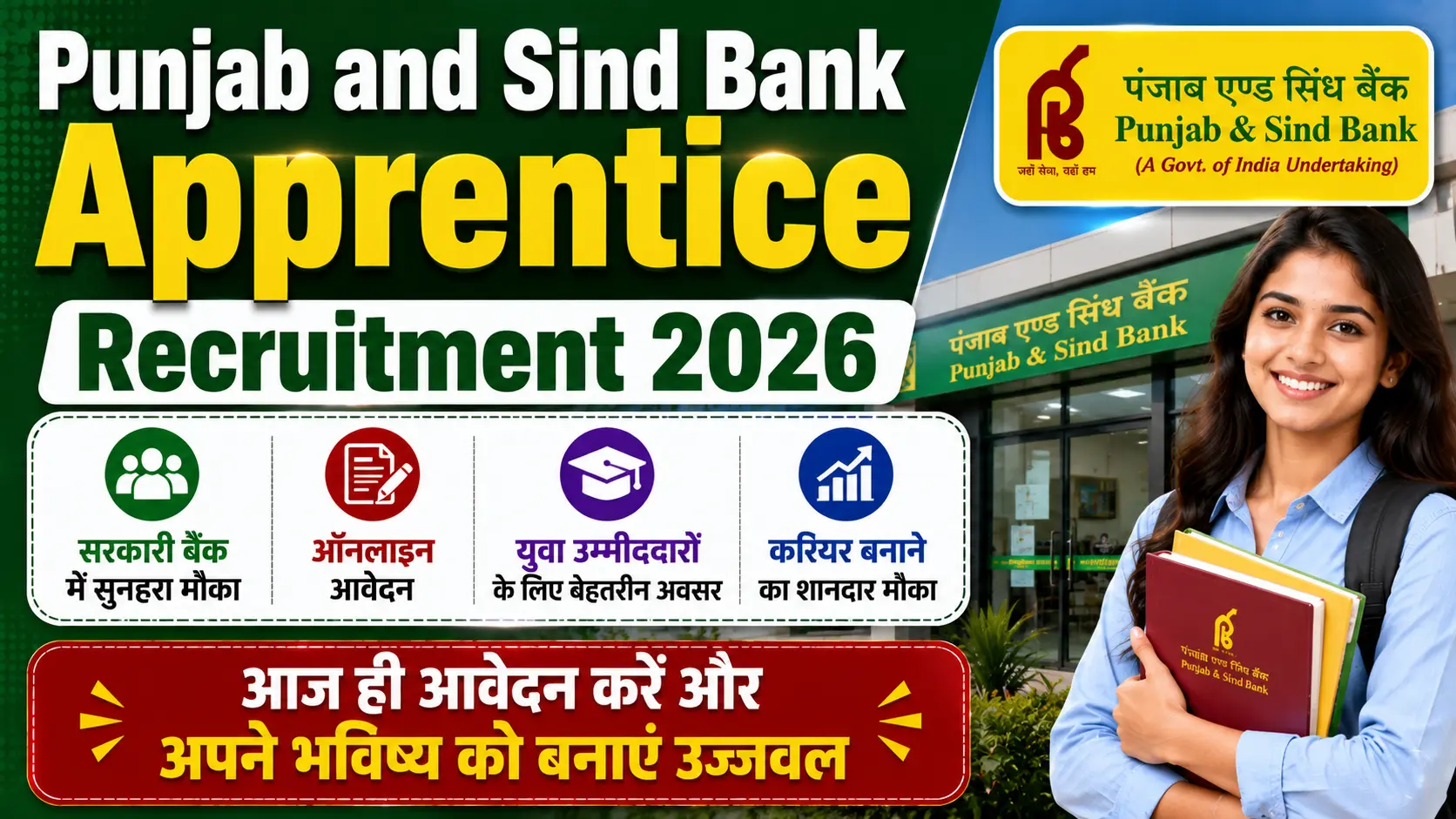 Punjab and Sind Bank Apprentice Recruitment 2026