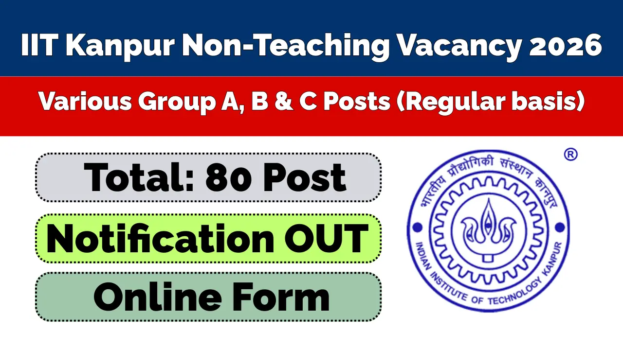 IIT Kanpur Non-Teaching Recruitment 2026